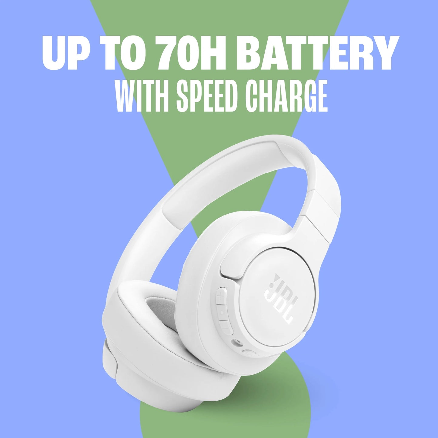 سماعة JBL Tune 770NC اللاسلكية بإلغاء الضوضاء التكيفي (70 س بطارية + Smart