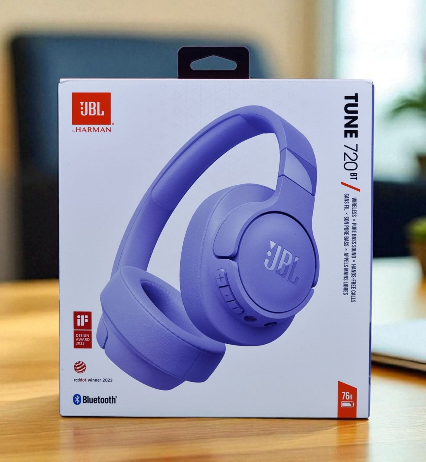 سماعة JBL Tune 720BT – لاسلكية مع صوت JBL Pure Bass