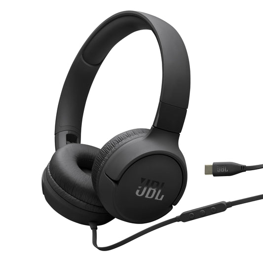 JBL Tune 520C (سماعات أذن “On-Ear” سلكية بمنفذ USB-C، Hi-Res، صوت Pure Bass)