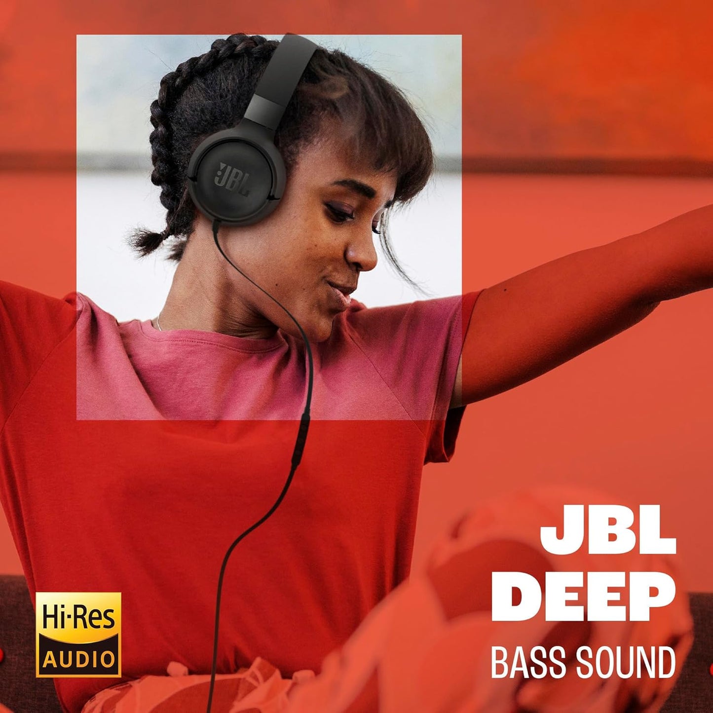 JBL Tune 520C (سماعات أذن “On-Ear” سلكية بمنفذ USB-C، Hi-Res، صوت Pure Bass)