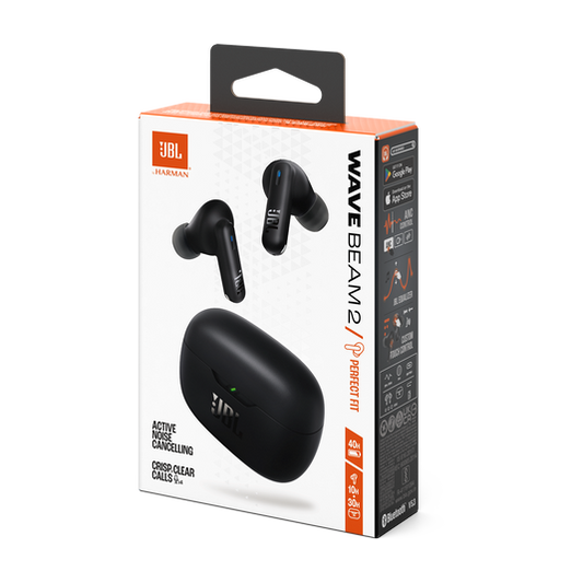 سماعة JBL Wave Beam 2 – لاسلكية داخل الأذن مع صوت نقي وباس قوي