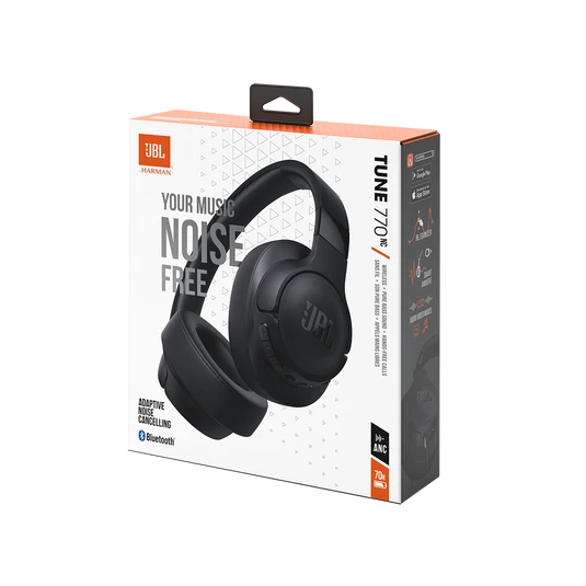 سماعة JBL Tune 770NC اللاسلكية بإلغاء الضوضاء التكيفي (70 س بطارية + Smart